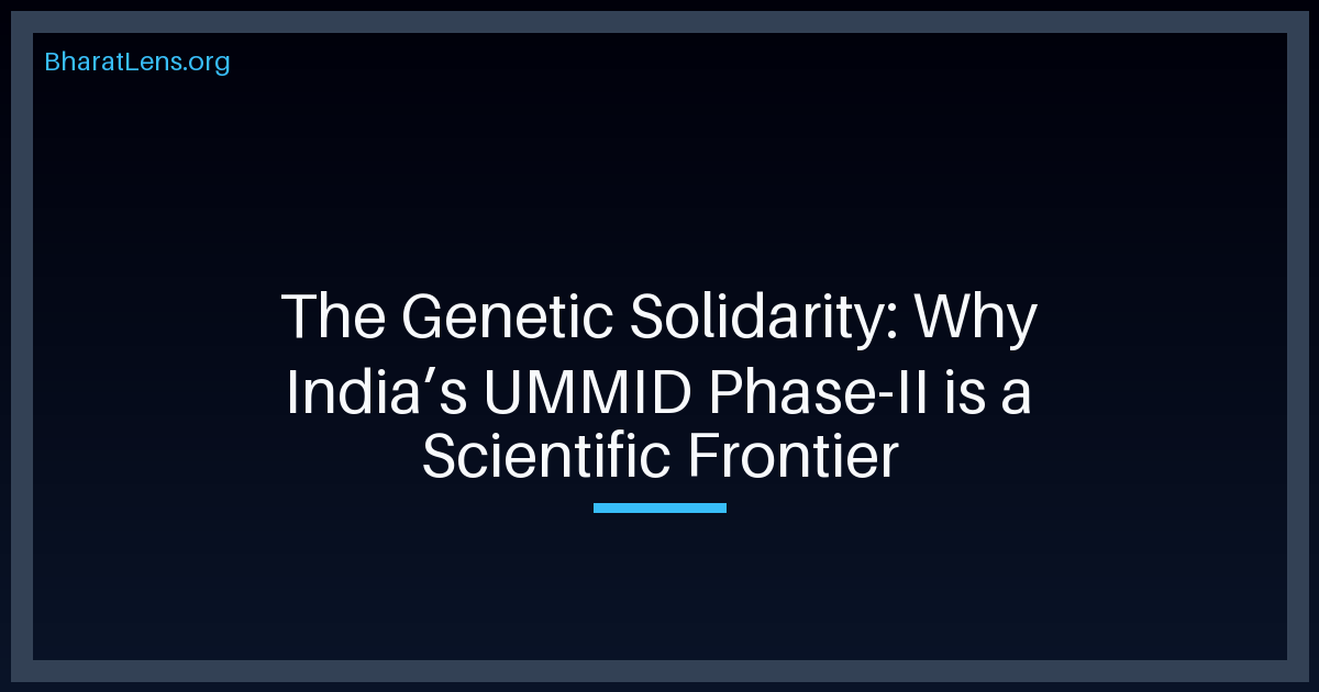The Genetic Solidarity: Why India’s UMMID Phase-II is a Scientific Frontier