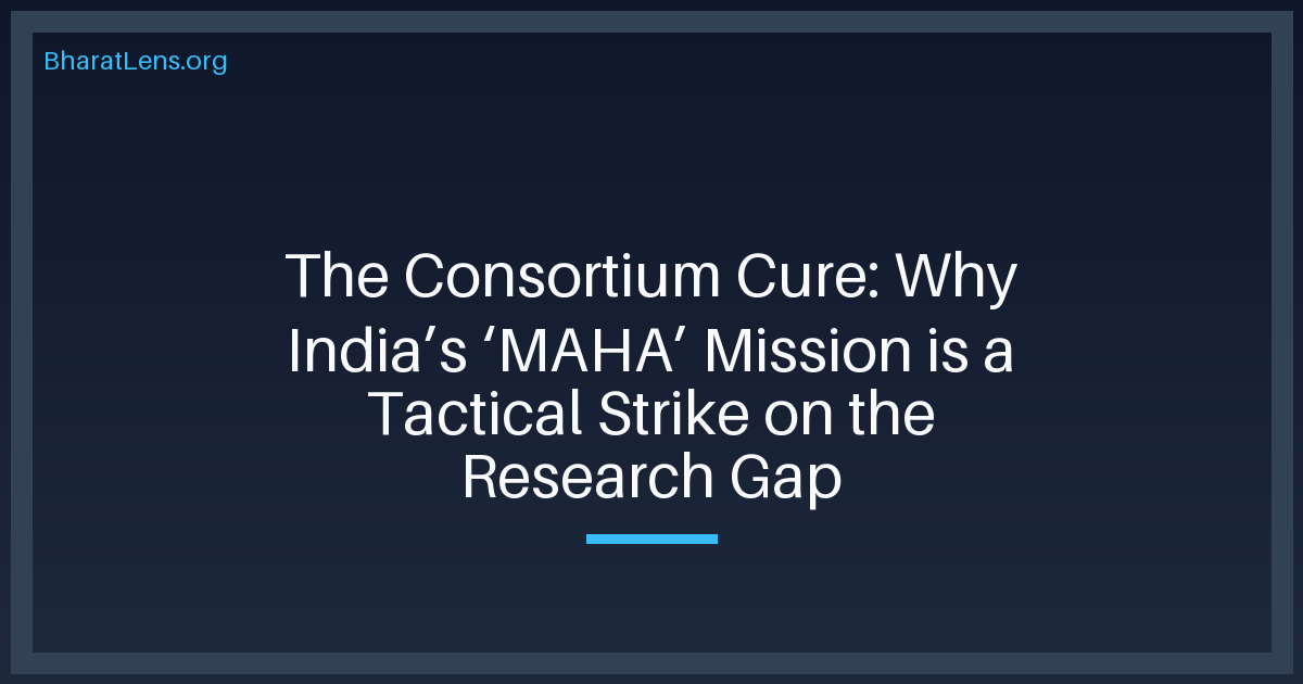 The Consortium Cure: Why India’s ‘MAHA’ Mission is a Tactical Strike on the Research Gap