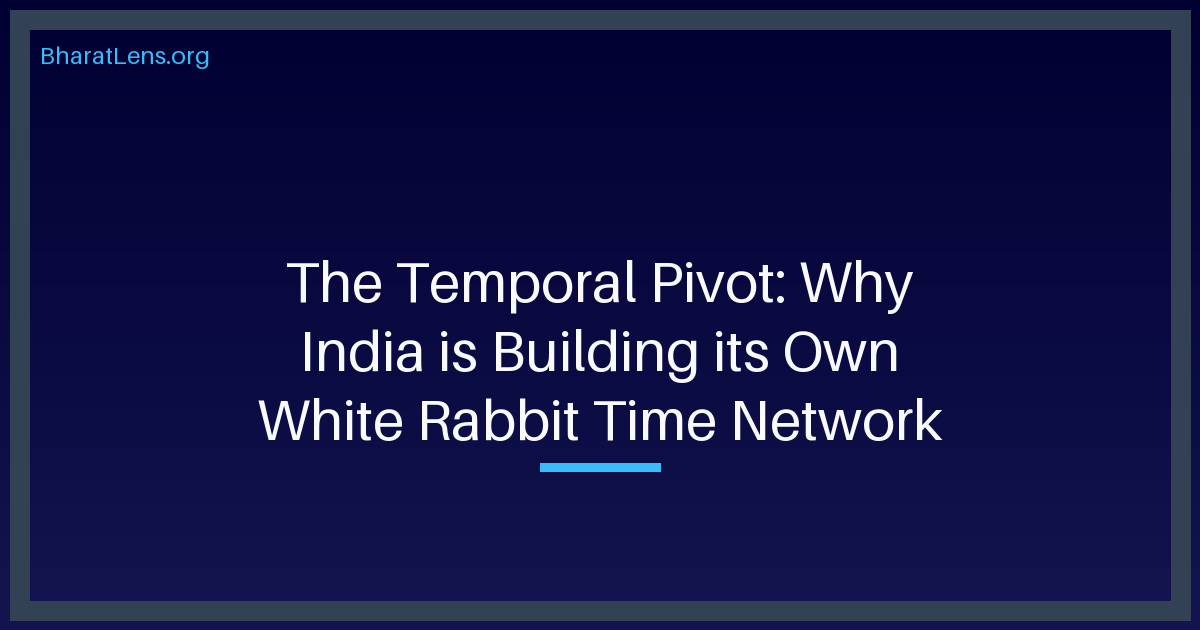 The Temporal Pivot: Why India is Building its Own White Rabbit Time Network