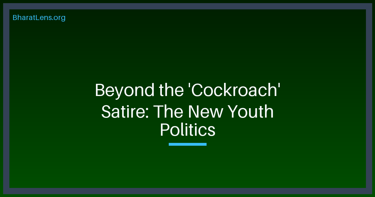 The New Grammar of Indian Youth Politics