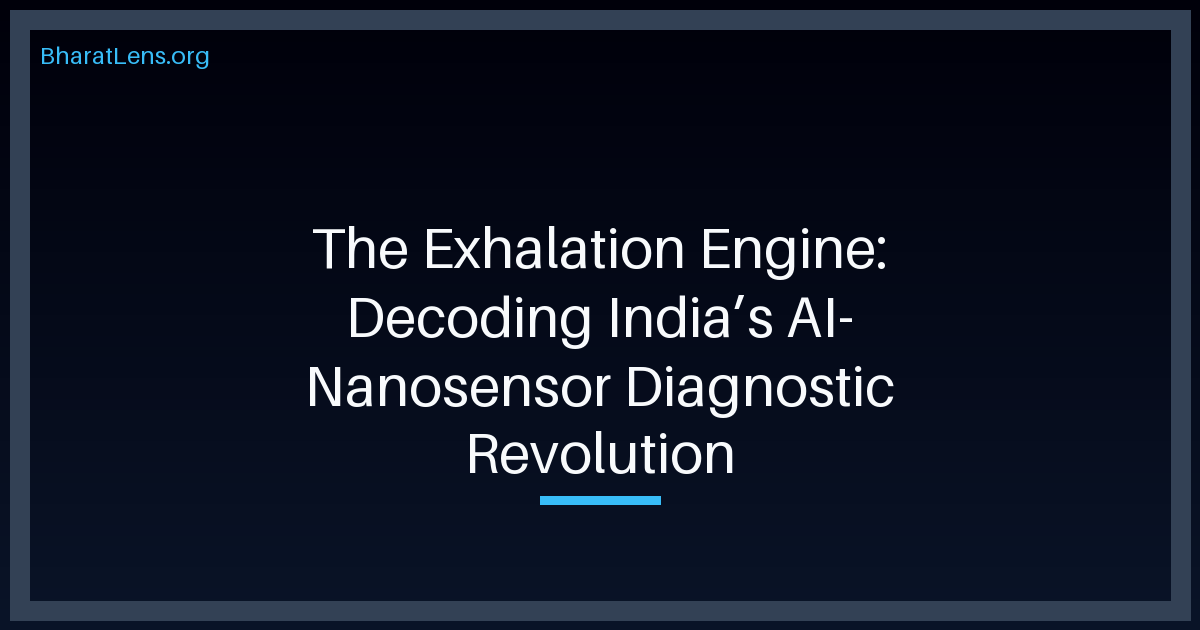 The Exhalation Engine: Decoding India’s AI-Nanosensor Diagnostic Revolution