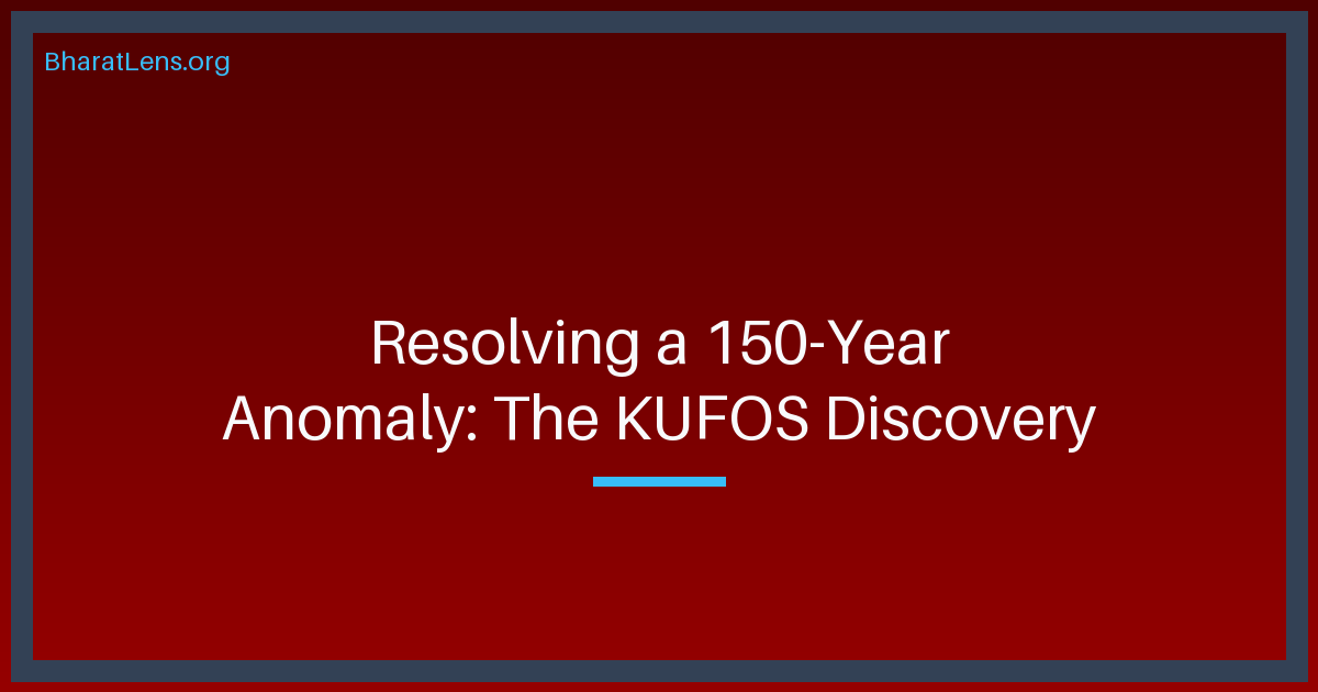 Resolving a 150-Year Anomaly: The KUFOS Seahorse Discovery