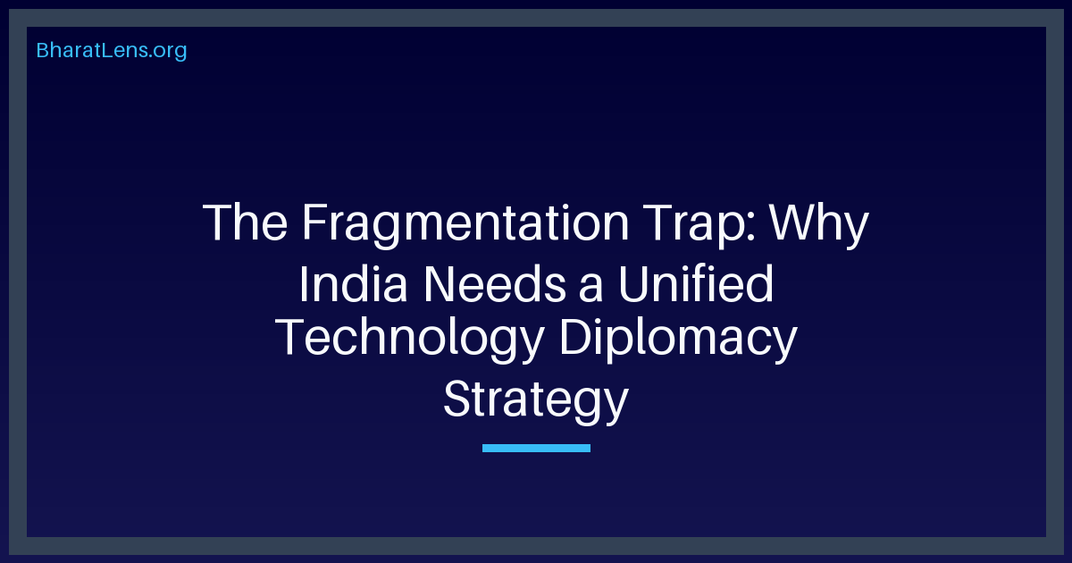 The Fragmentation Trap: Why India Needs a Unified Technology Diplomacy Strategy
