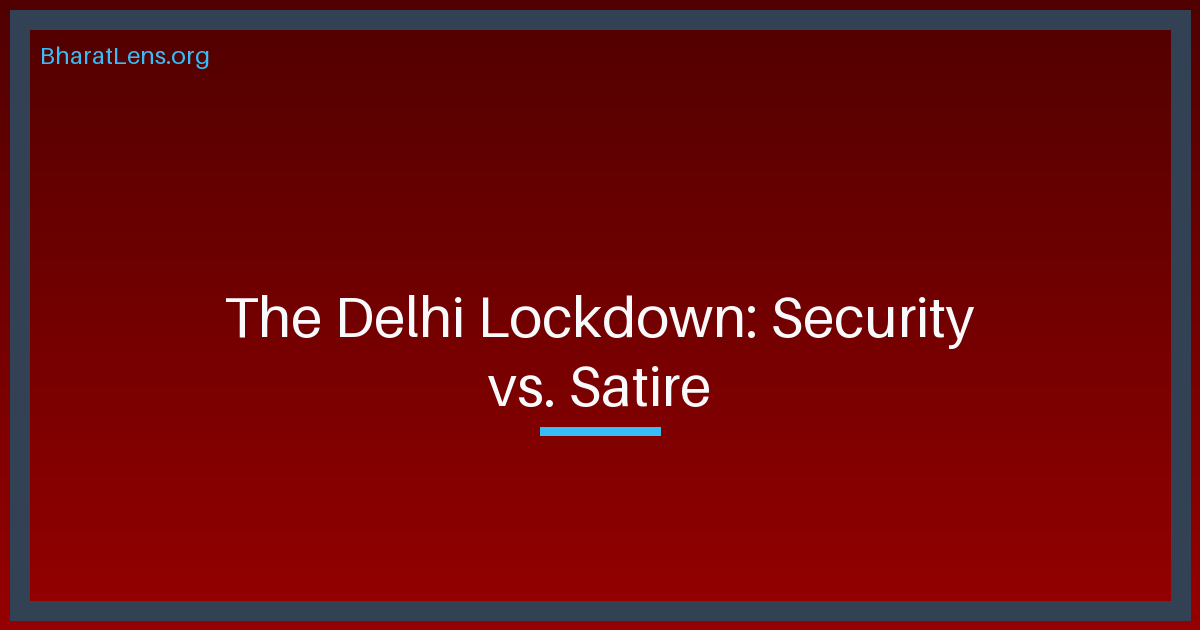 The Delhi Lockdown: 'Operation Sindoor', Mass Detentions, and the Siege of Accountability
