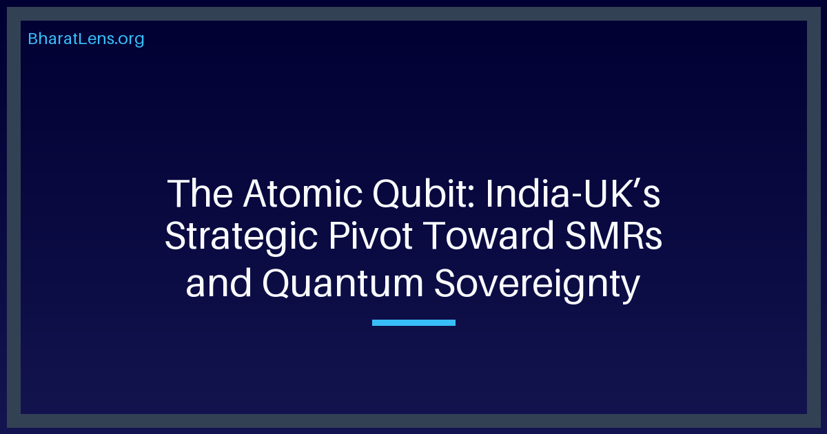The Atomic Qubit: India-UK’s Strategic Pivot Toward SMRs and Quantum Sovereignty