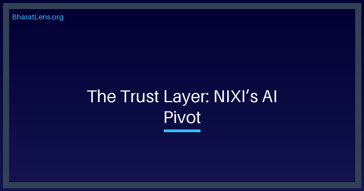 The Trust Layer: NIXI’s AI Pivot and India’s Sovereign AI Blueprint at VivaTech