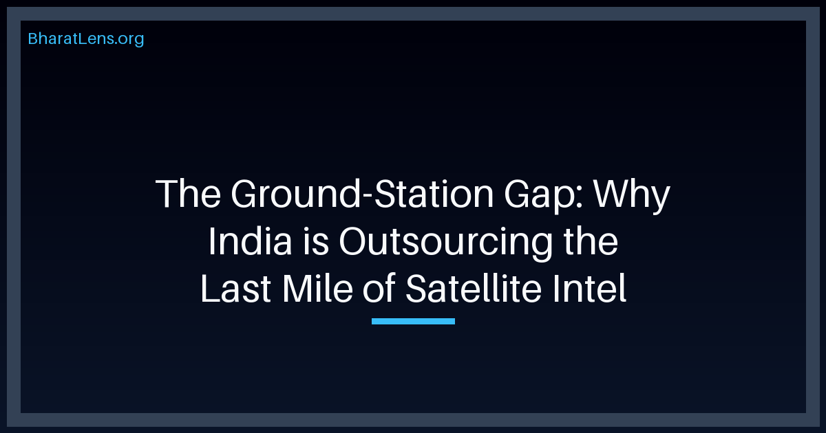The Ground-Station Gap: Why India is Outsourcing the Last Mile of Satellite Intel