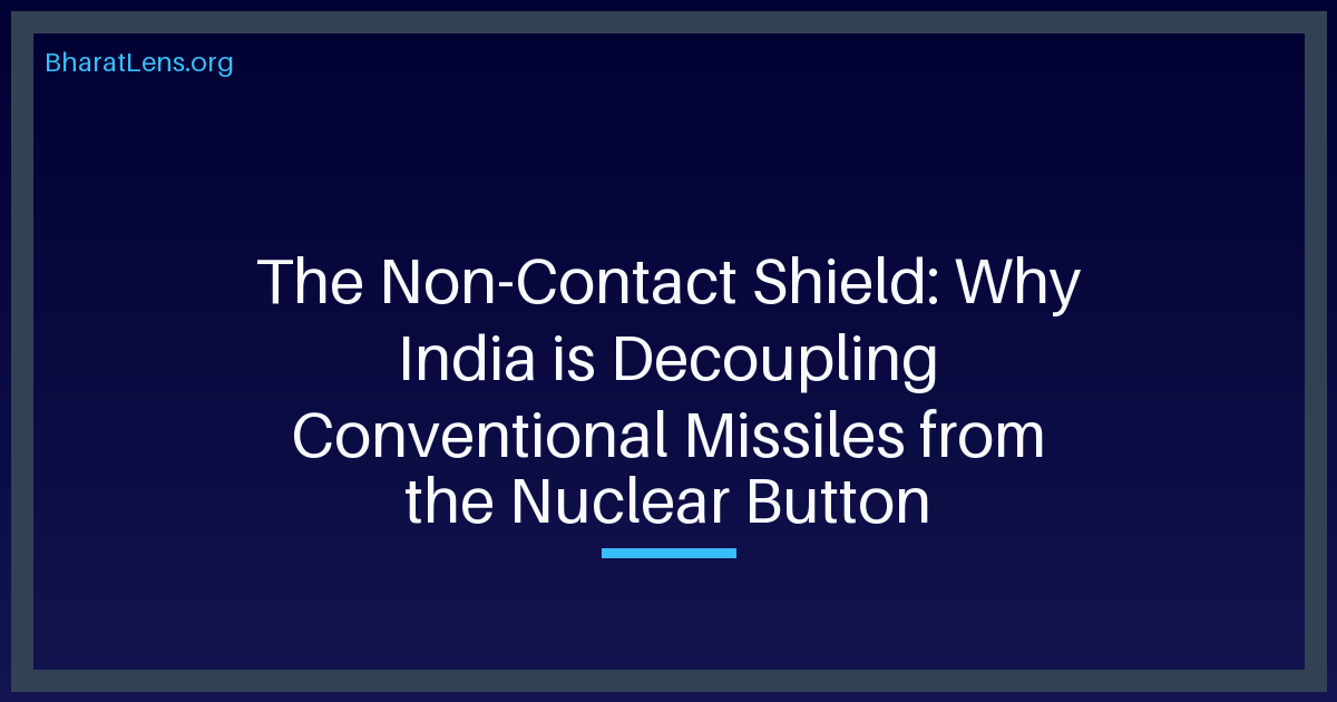 The Non-Contact Shield: Why India is Decoupling Conventional Missiles from the Nuclear Button