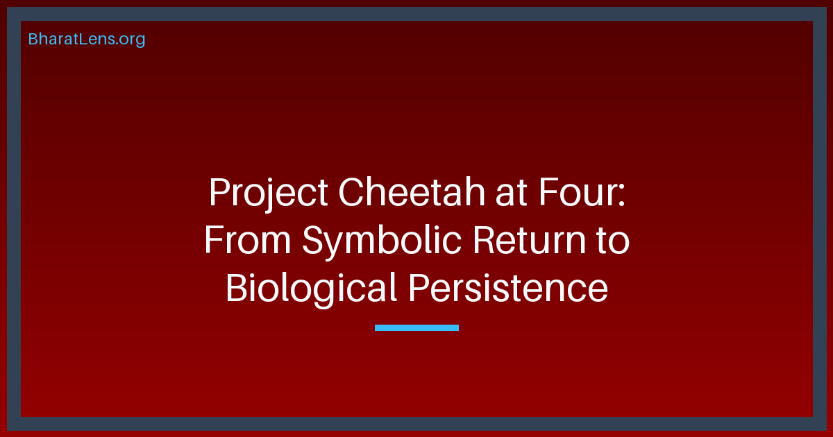 Project Cheetah at Four: From Symbolic Return to Biological Persistence