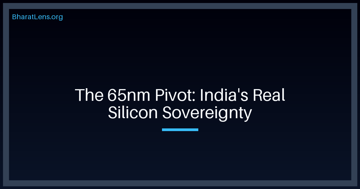 The 65nm Pivot: Why IIT-Delhi's Micro-GPU is India's Real Silicon Sovereign