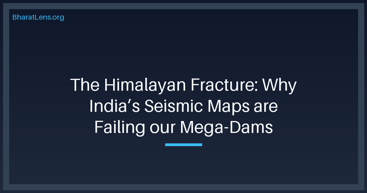 The Himalayan Fracture: Why India’s Seismic Maps are Failing our Mega-Dams