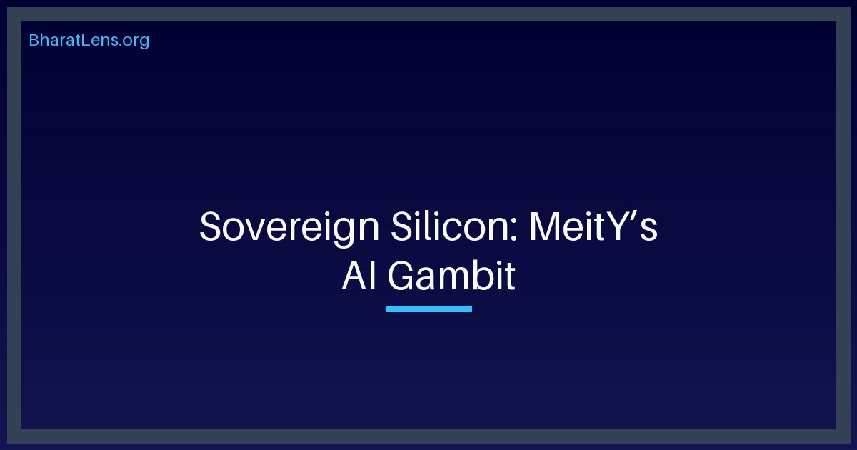 Sovereign Silicon: MeitY’s Techno-Legal Gambit for AI Accountability