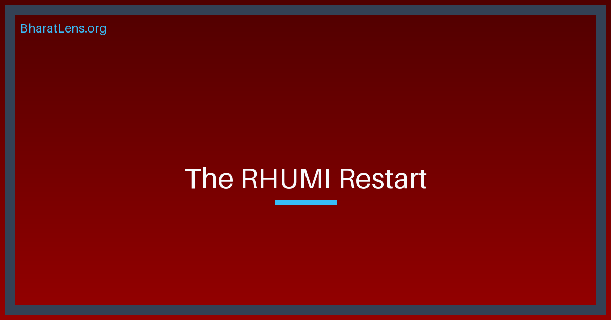 The RHUMI Restart: : Space Zone India’s Mid-Air Gamble and the End of the Expendable Era